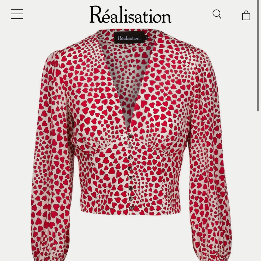 Réalisation Par The Kaia top in Young Love in Size Small